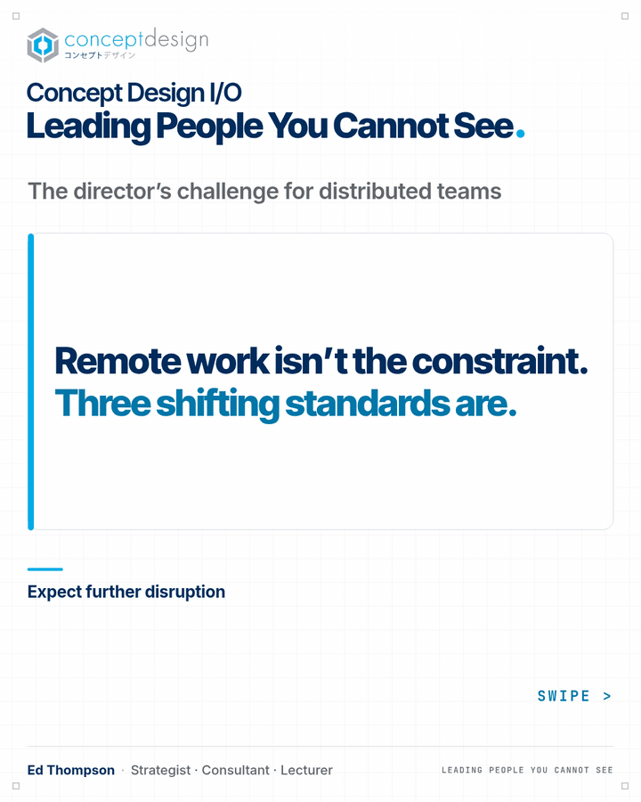 Leading People You Can't See: Three Shifts for Remote Work